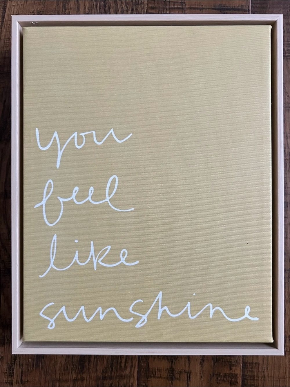 Target Yellow and White "You Feel Like Sunshine" Wall Art